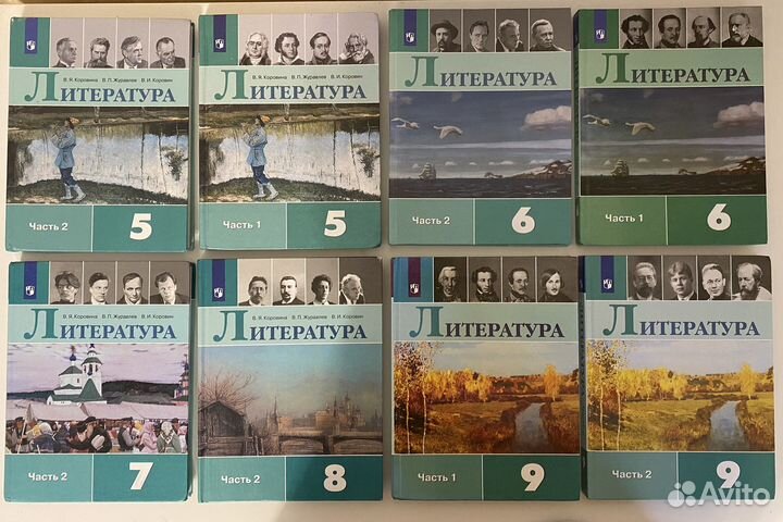 Учебник по литературе 5,6,7,8,9 класс коровина