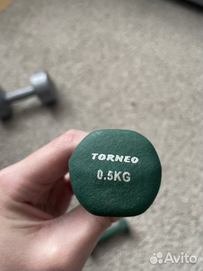Гантели torneo 0.5 кг