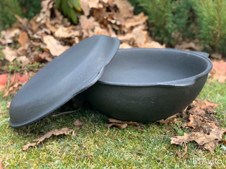 Казан с крышкой сковородкой 10 литров