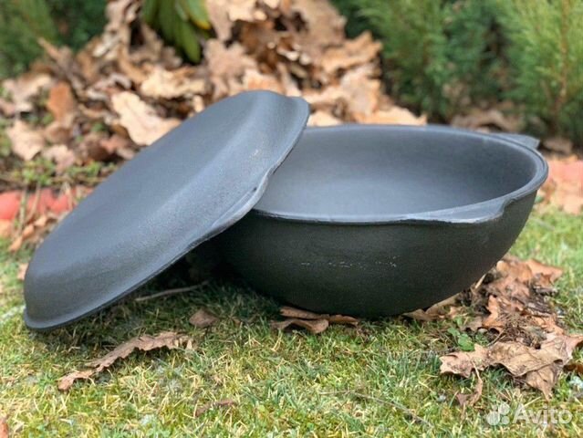 Казан с крышкой сковородкой 10 литров