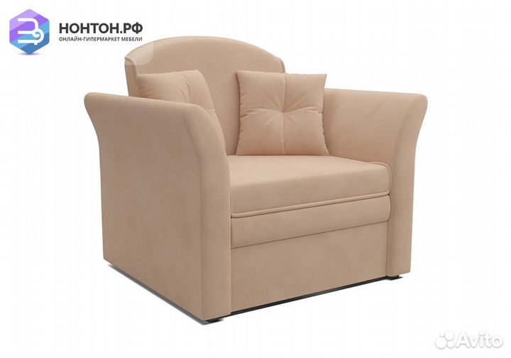Кресло выкатное Малютка 2 велюр бежевый