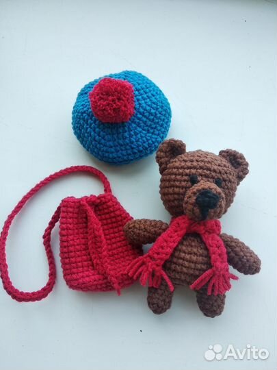 Кукла вязанная крючком Снежка