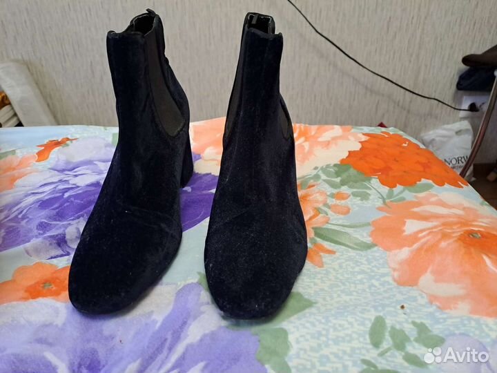Ботильоны бархатные р. 39