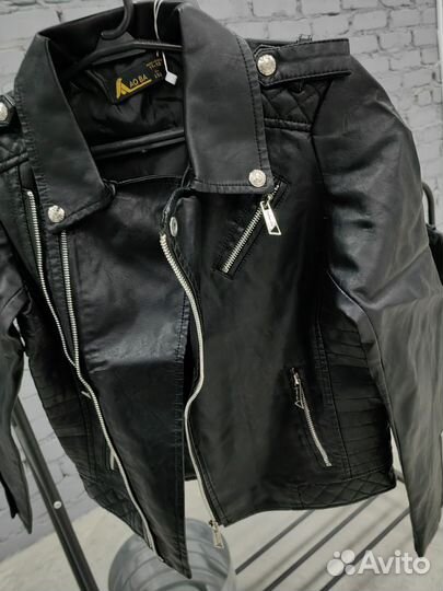 Кожаная косуха детская