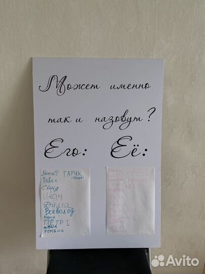 Баннер на мольберт для гендер пати