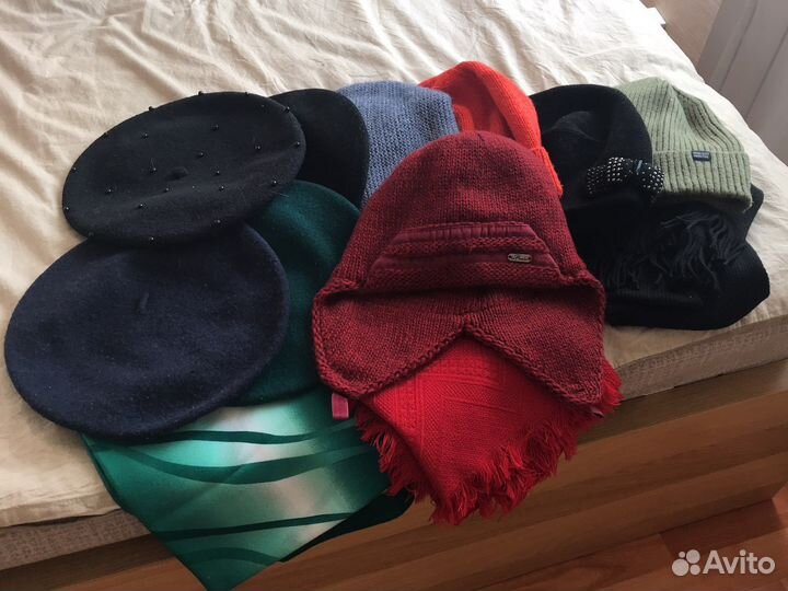Береты, шапки, платки