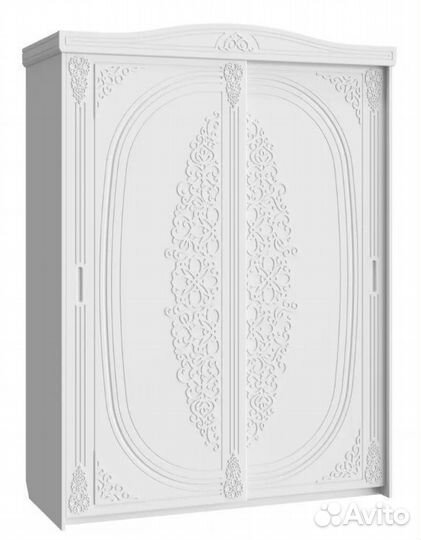 Шкаф-купе Ассоль белое дерево