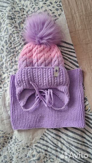 Шапка и снуд для девочки