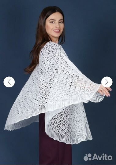 Пончо шаль перелина накидка на плечи