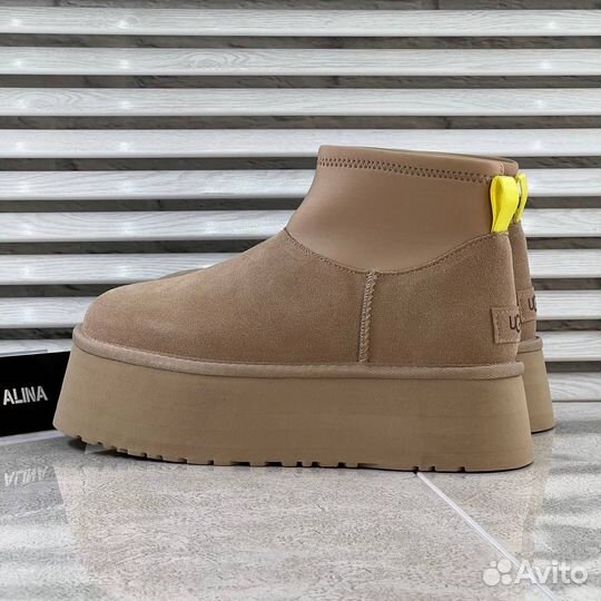 UGG Mini Dipper Mustard seed Угги на платформе