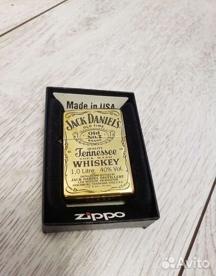 Зажигалка zippo с гравировкой Jack Daniel's