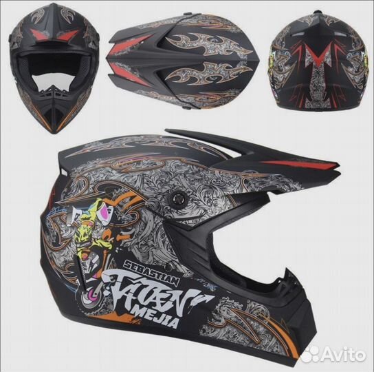 Шлем мотокросс