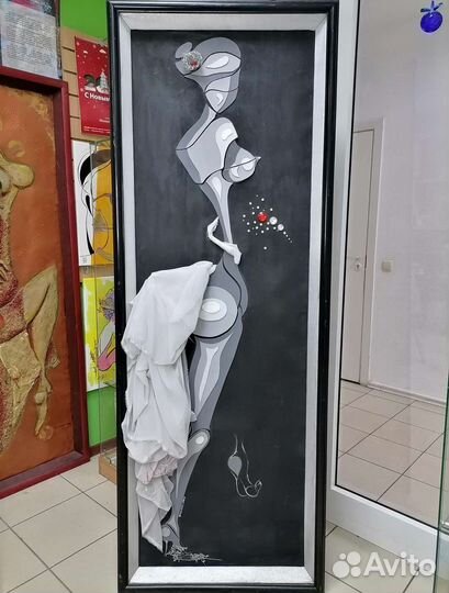 Интерьерная объёмная текстурная картина