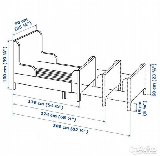 Кровать IKEA busunge