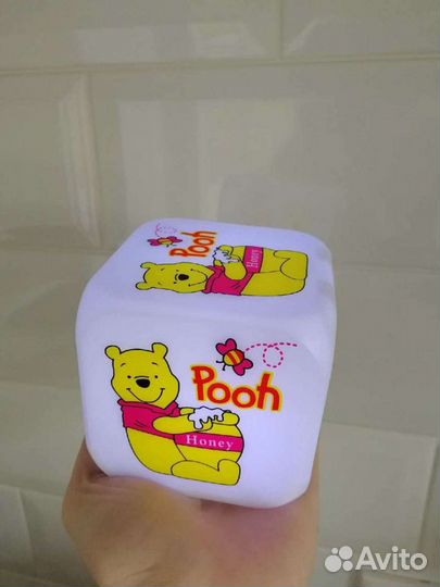 Часы будильник Винни пух меняющие цвет