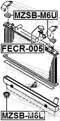 Mzsb-M6L втулка радиатора Mazda 6 GH 08-13 MZS