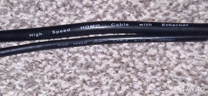 Кабель hdmi 2шт. 50см. и 1м
