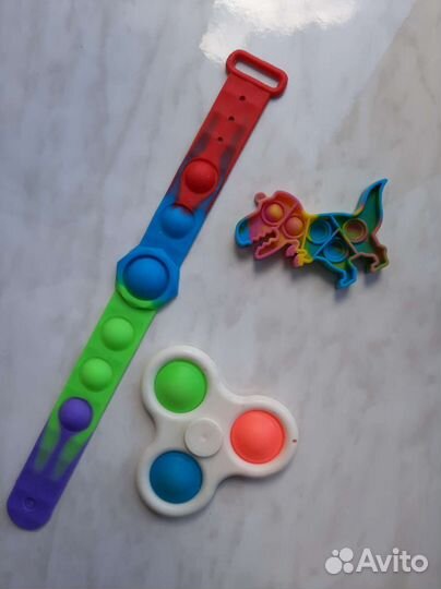 Поп ит pop it антистресс динозавр спиннер