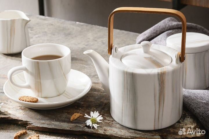 Чайник The Royal Marble Home & Style фарфор