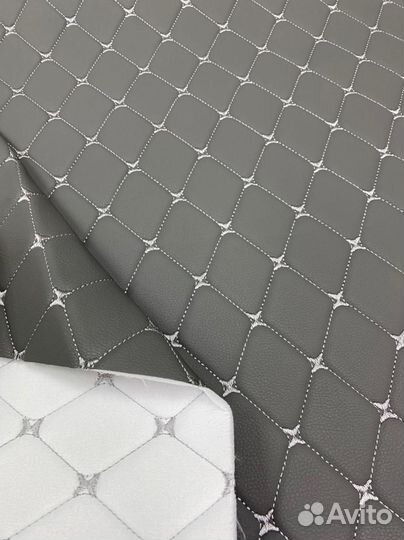 Экокожа для тюнинга ромбик