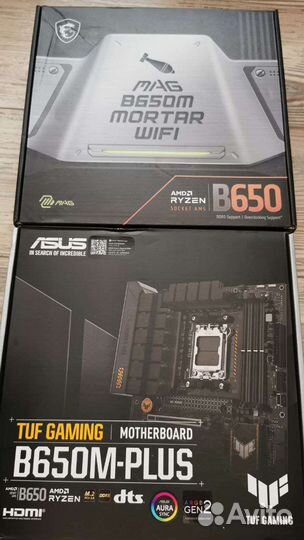 Gigabyte B650m Aorus Pro Elite, MSI X670e R5 7600x