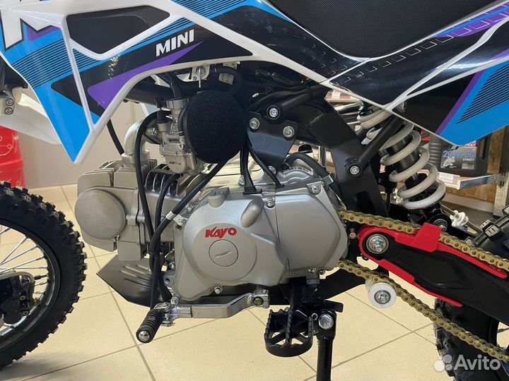 Питбайк kayo mini YX125EM 14/12 Мех. сцепл. э.стар