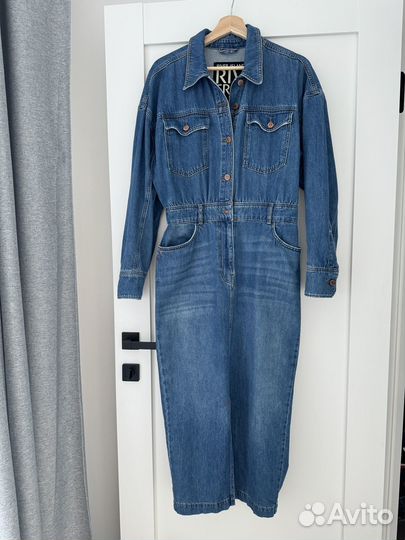 Джинсовое платье River Island 46 M миди