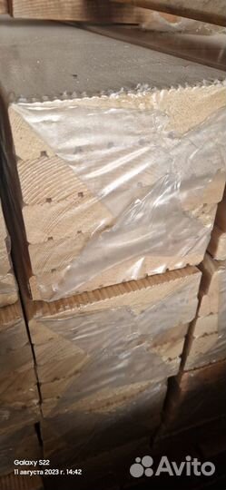 Палубная доска (глаткая)(вилвет)из лиственницы 62