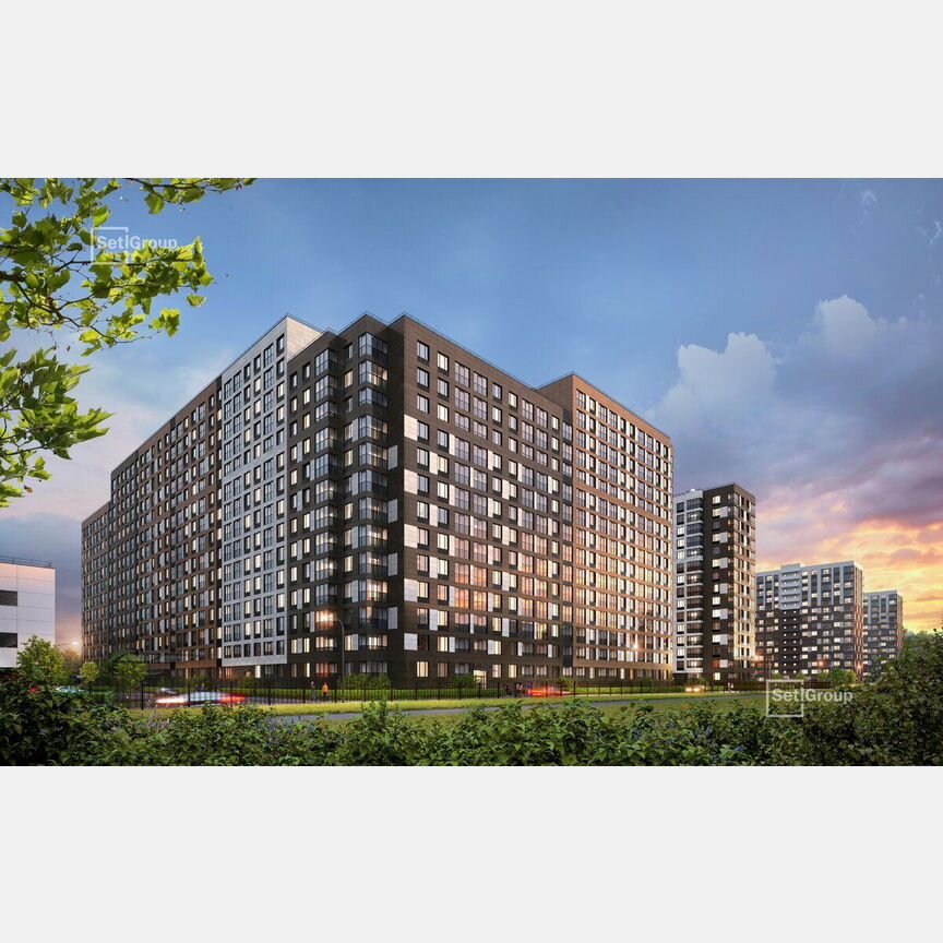 1-к. квартира, 33,3 м², 2/17 эт.