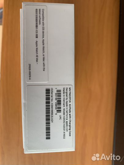 Наушники apple airpods 2