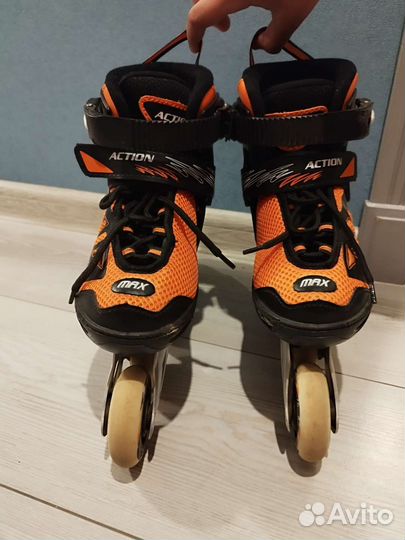 Коньки роликовые раздвижные р. 31-34