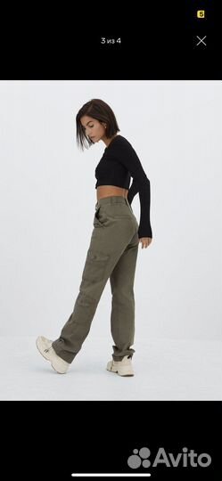 Брюки карго stradivarius
