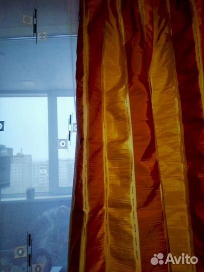 Шторы 2шт и широкий тюль
