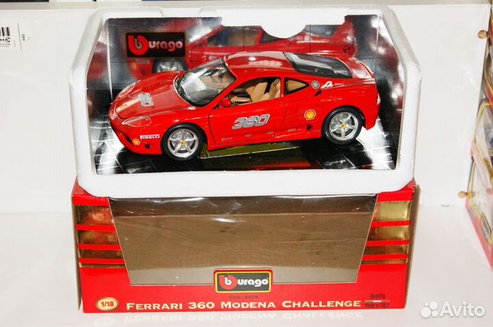 1/18 Редкая Bburago Ferrari Modena Challenge Ит