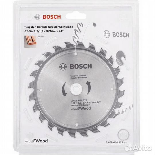 Диск пильный Bosch ECO WO 160*20/16*24T 2608644373