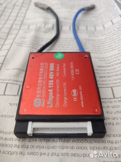 BMS 15s lifepo4 48V 20А