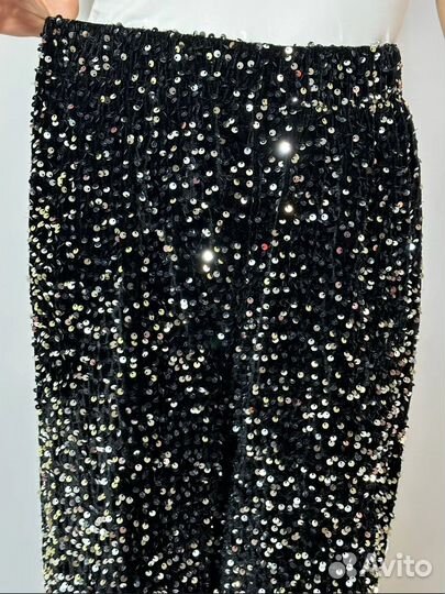 Брюки с пайетками 42-44