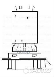 Резистор мотора печки LFR 0991 luzar