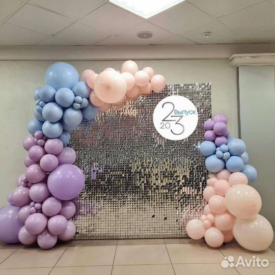 Фотозона из пайеток