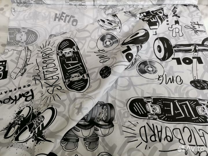 Детская ткань - лоскут бязь/поплин