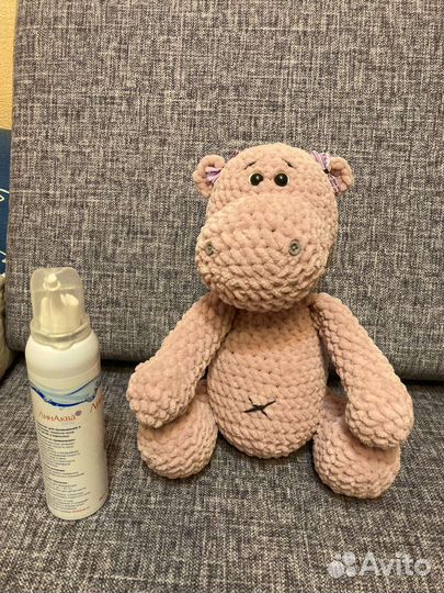 Мягкая игрушка бегемот