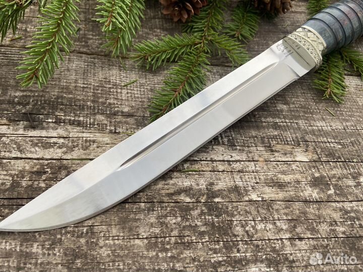 Нож казачий пластунский клинок сталь х12мф