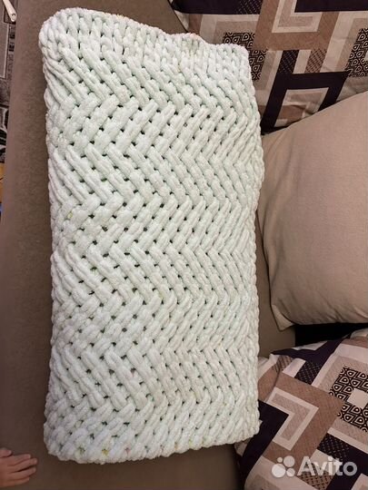 Плед из ализе пуффи