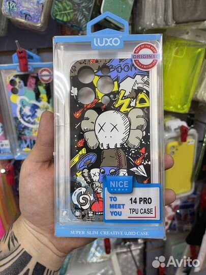 Фирменные чехлы Luxo kaws, для iPhone 14 pro