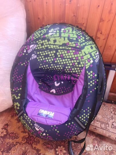 Тюбинг ватрушка со спинкой