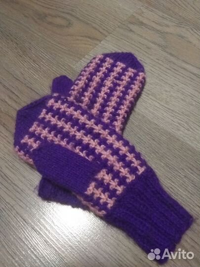 Варежки женские ручная работа
