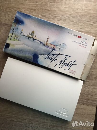 Акварель невская палитра белые ночи 19 цветов