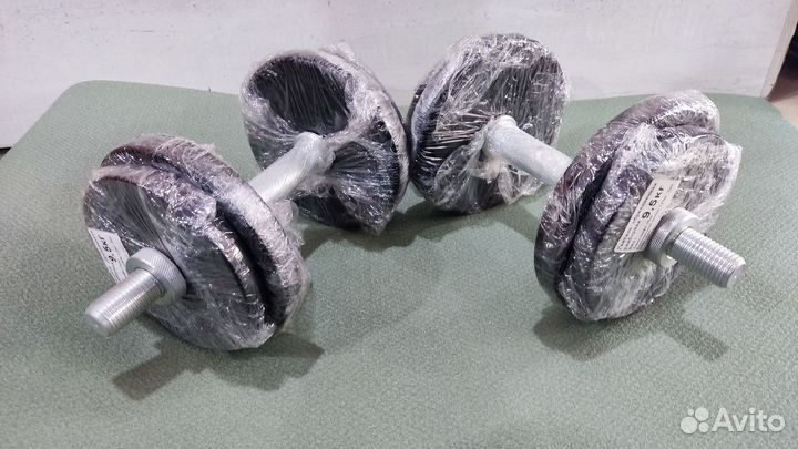 Гантели 19кг обрезиненные