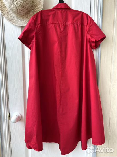 Платье летнее красное 4648