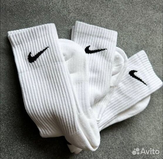 Носки nike высокие белые оптом в розницу
